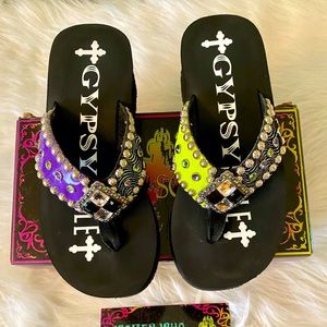 Gypsy Soule Studded & Jeweled Sandals